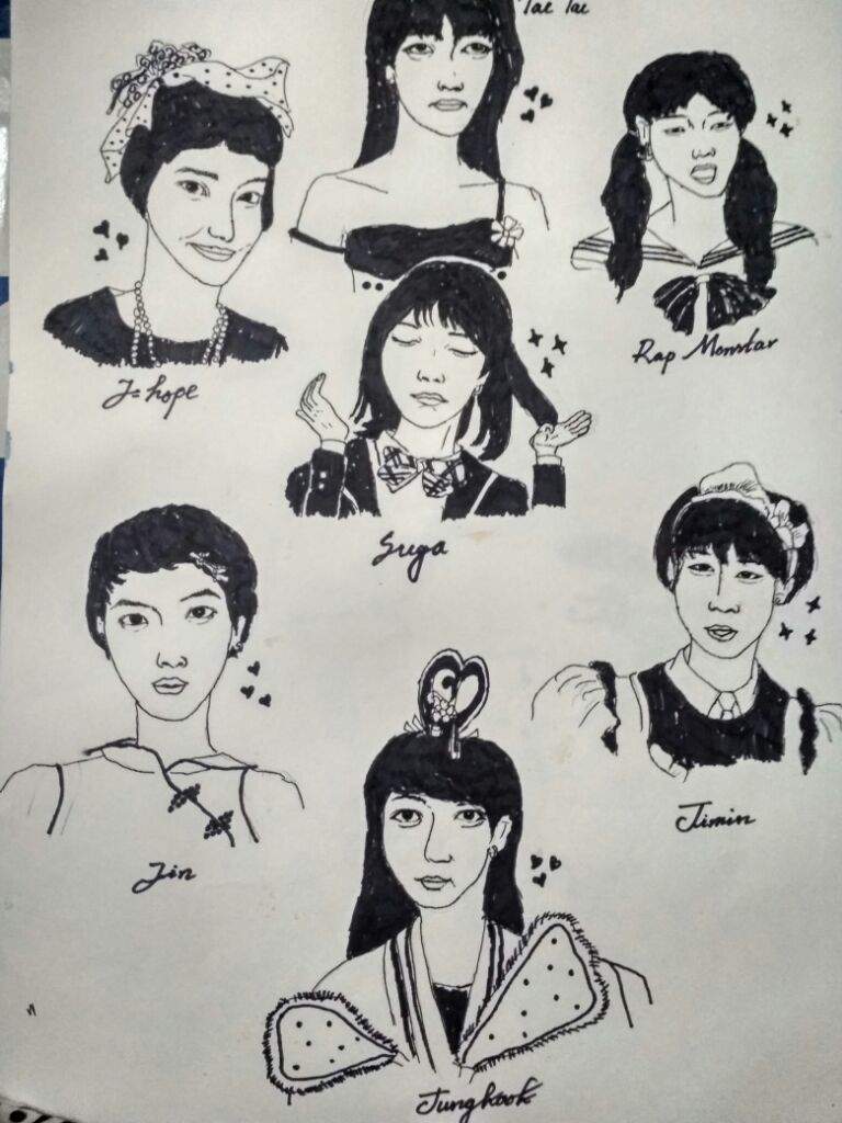 BTS Drawing Realistic