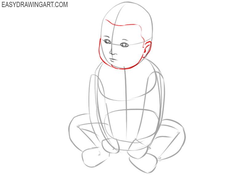 Baby Cartoon Drawing Image