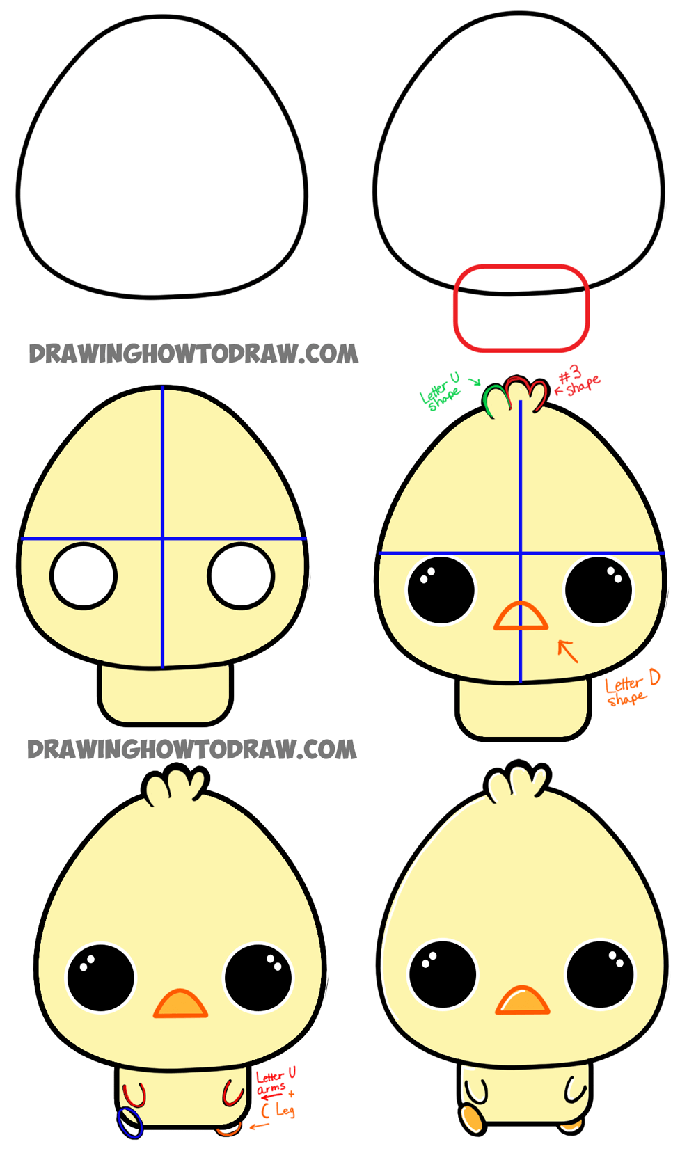 Baby Chick Drawing High-Quality