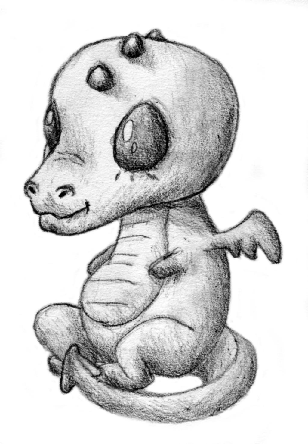 Baby Dragon Art Drawing