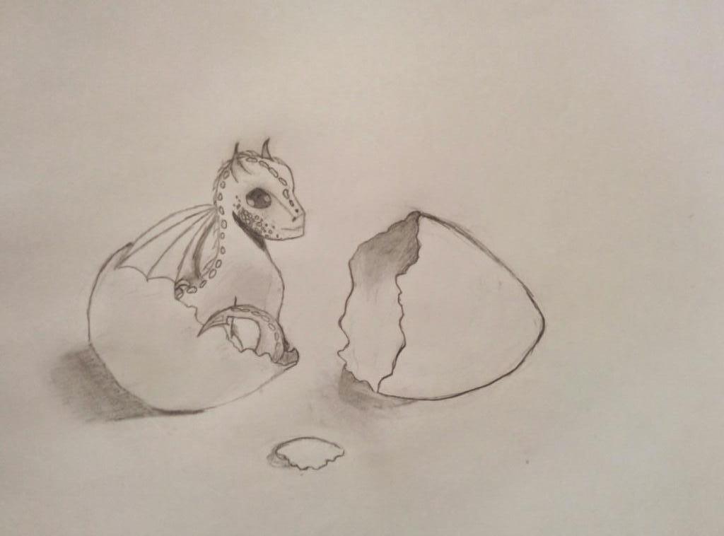 Baby Dragon Drawing Amazing