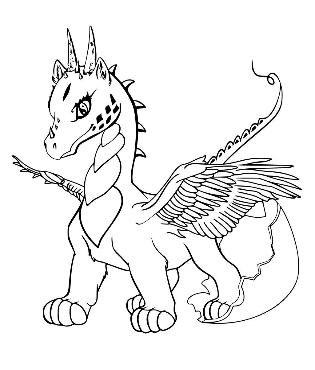 Baby Dragon Drawing High-Quality