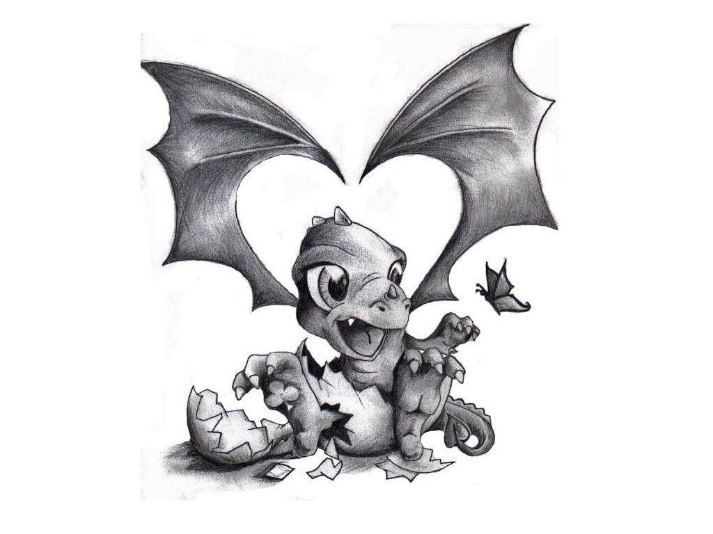 Baby Dragon Drawing Images