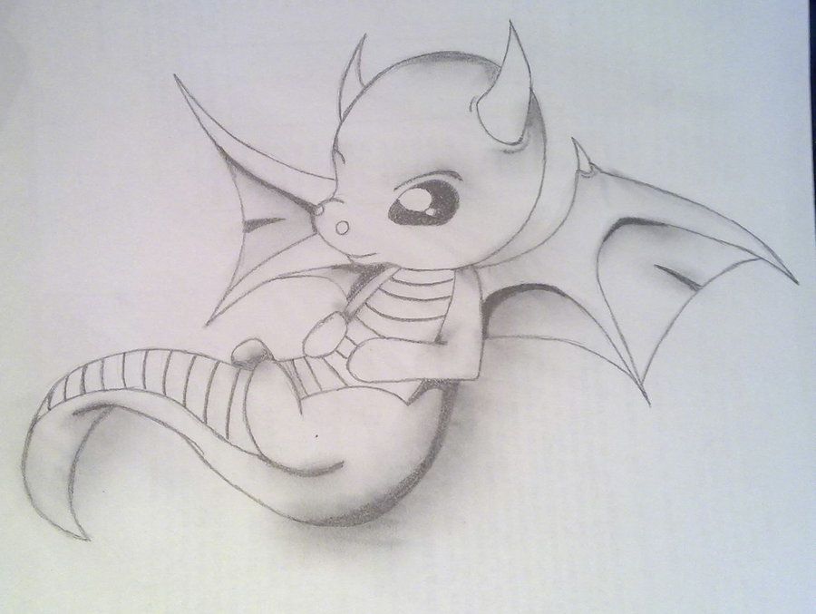 Baby Dragon Drawing Pic