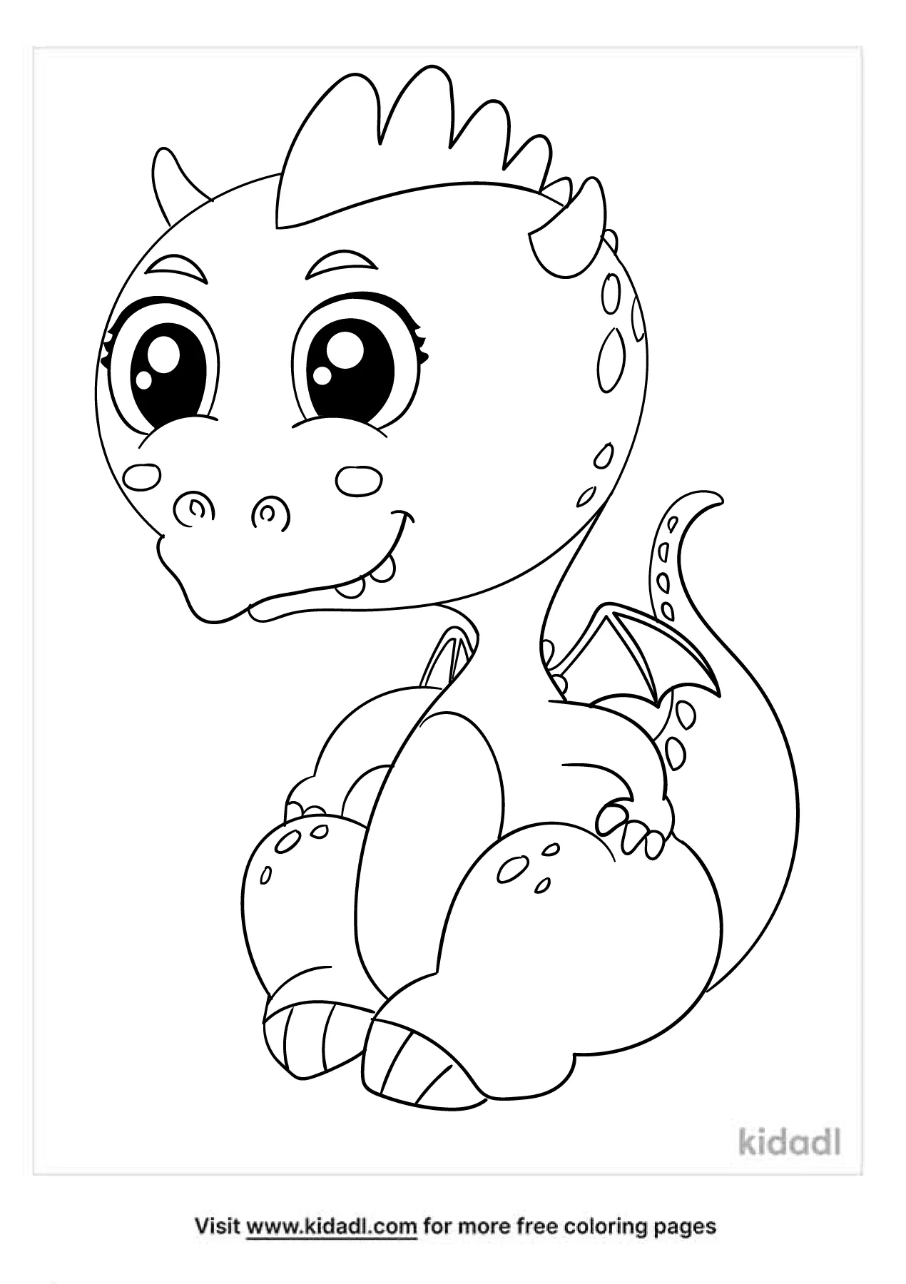 Baby Dragon Drawing Sketch