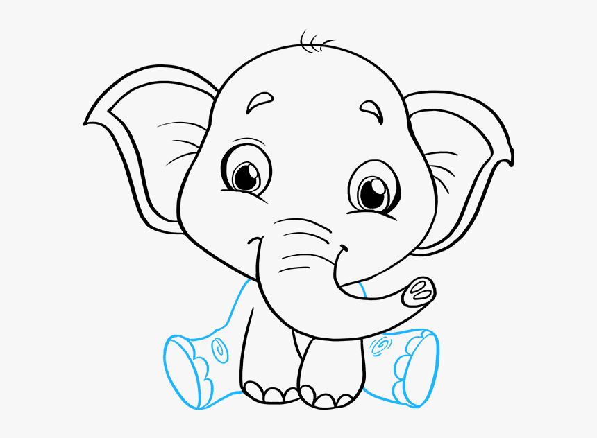 Baby Elephant Drawing Art