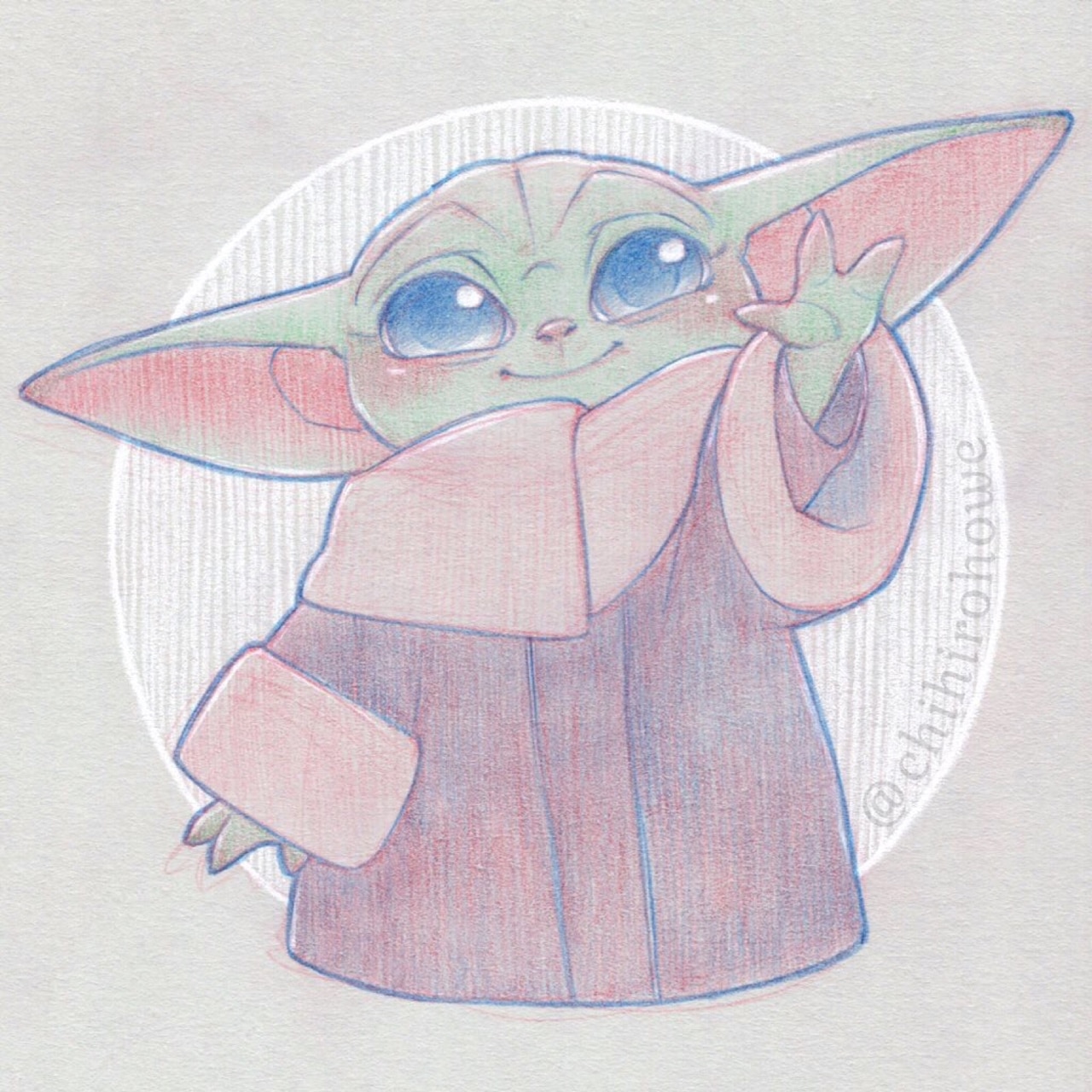 Baby Yoda Cute Drawing Amazing