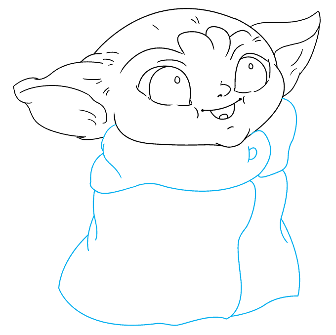Baby Yoda Cute Drawing Pic