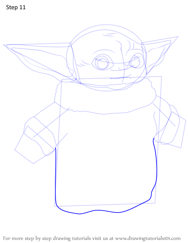 Baby Yoda Cute Drawing
