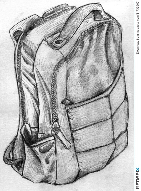 Backpack Drawing Realistic