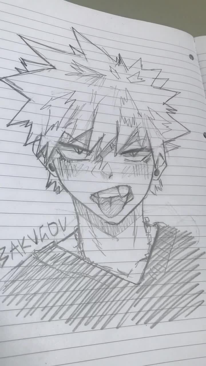 Bakugo Drawing Amazing