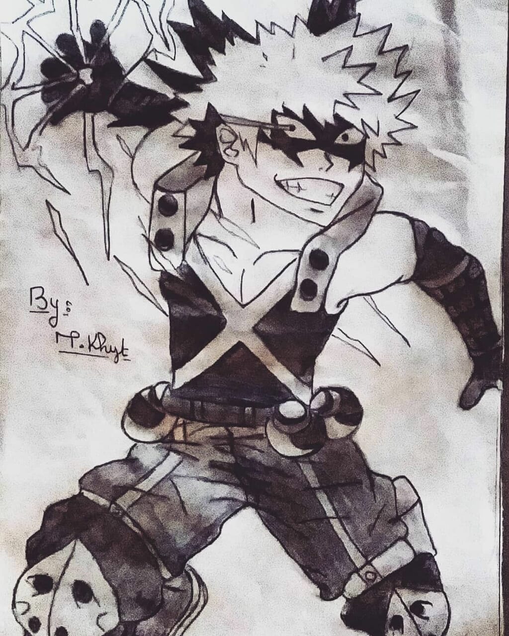 Bakugo Drawing Art