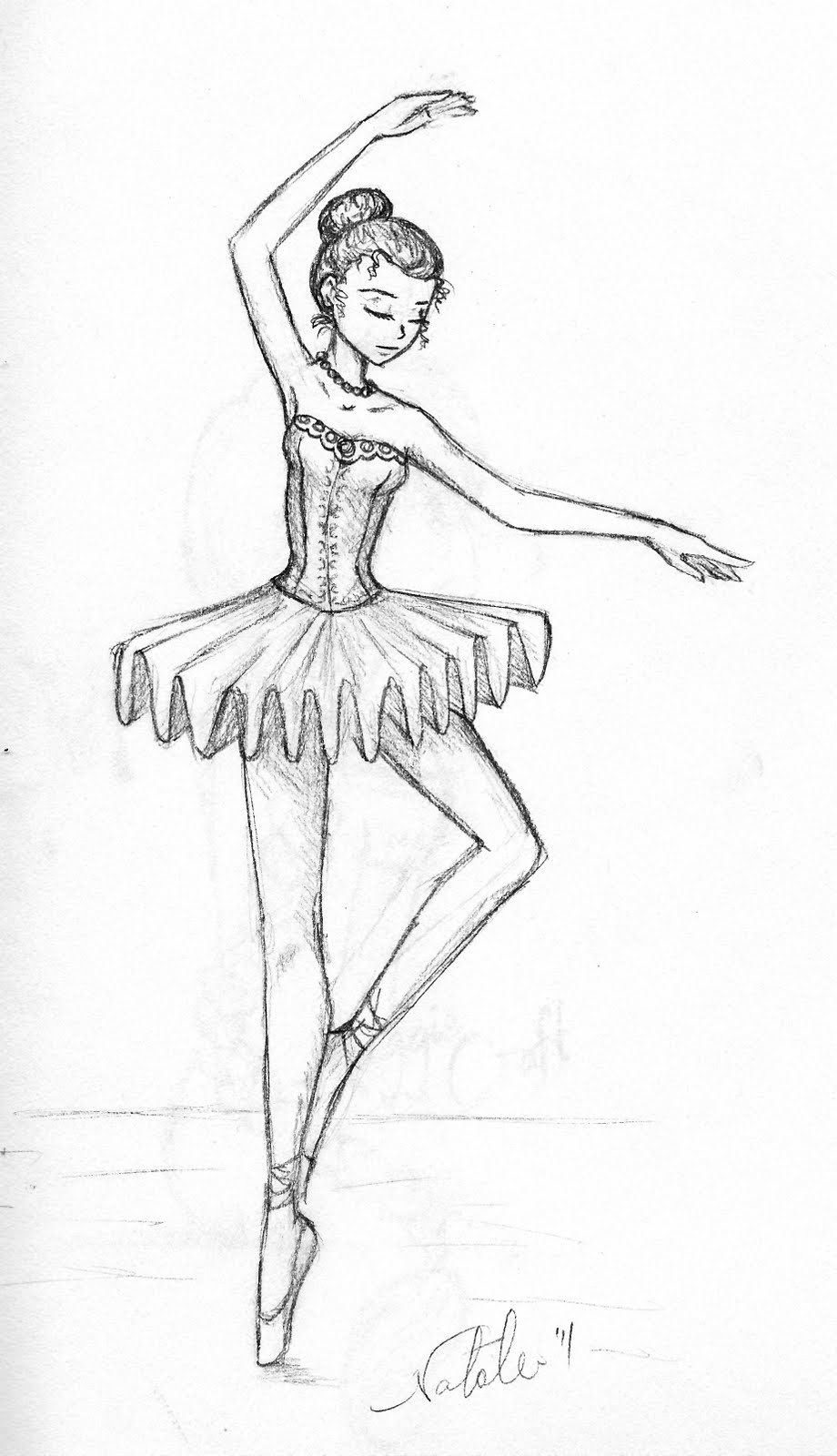 Ballet Drawing Beautiful Image