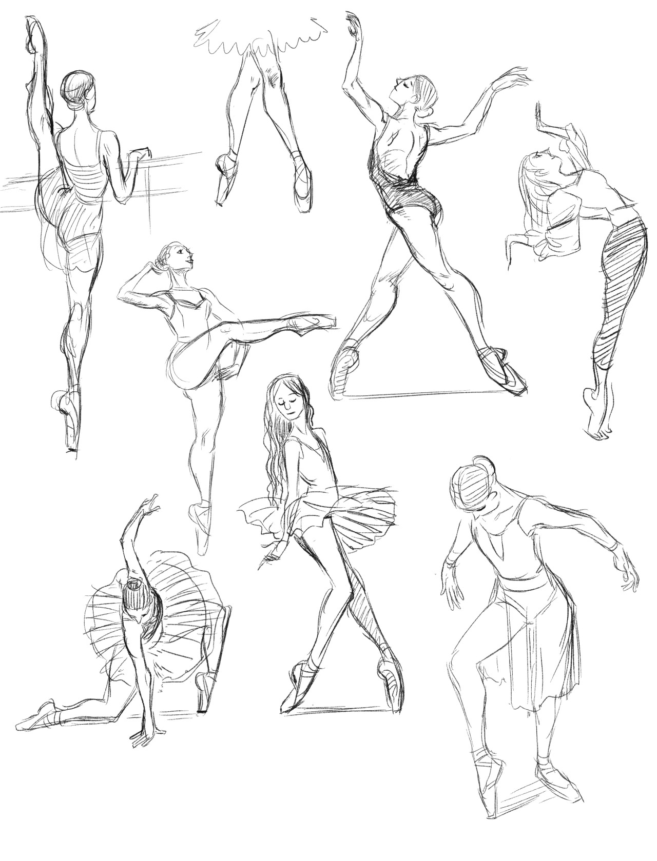 Ballet Drawing High-Quality