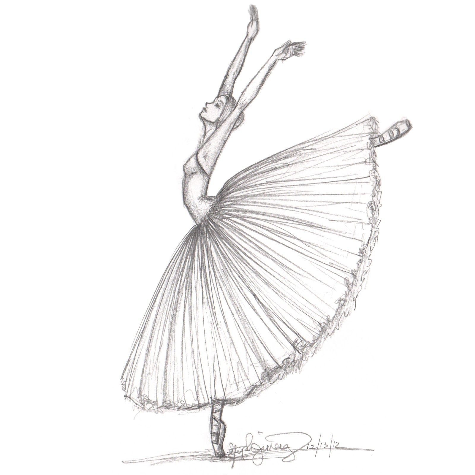 Ballet Drawing Pics