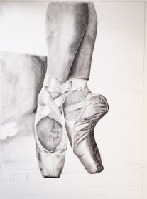 Ballet Shoes Drawing High-Quality - Drawing Skill