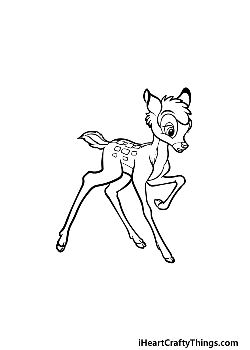 Bambi Drawing Beautiful Image
