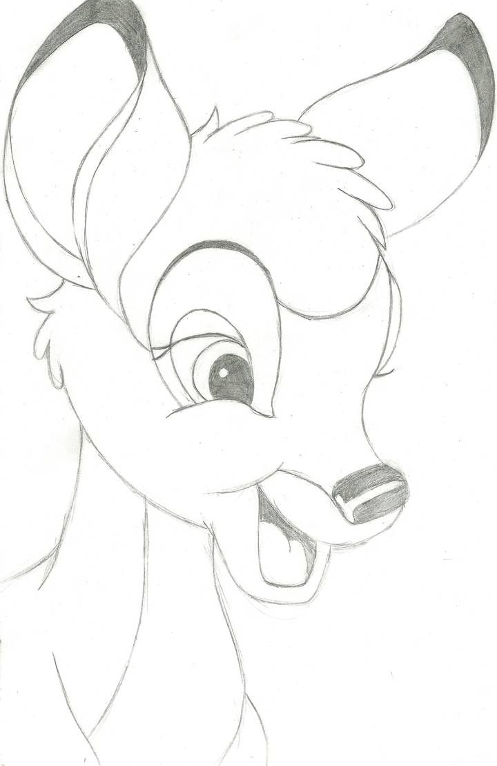 Bambi Drawing High-Quality