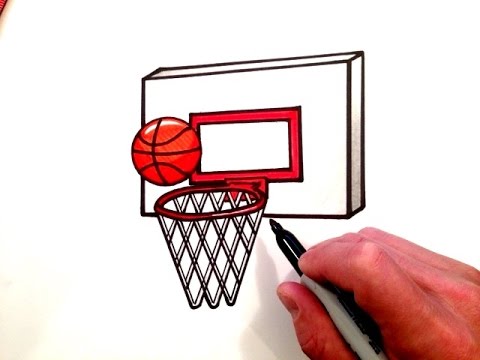Basketball Hoop Drawing Image