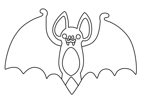 Bat Halloween Drawing