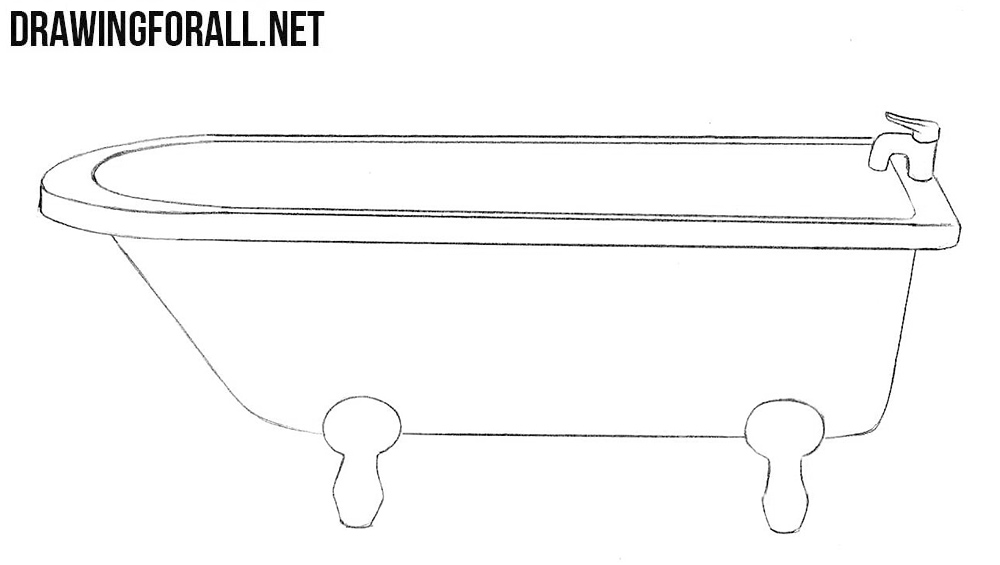 Bath Drawing Realistic