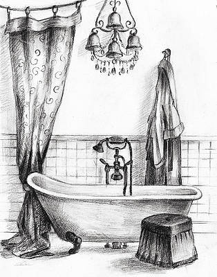 Bathtub Drawing Pic