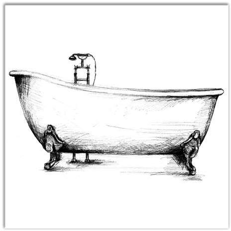 Bathtub Drawing Pics