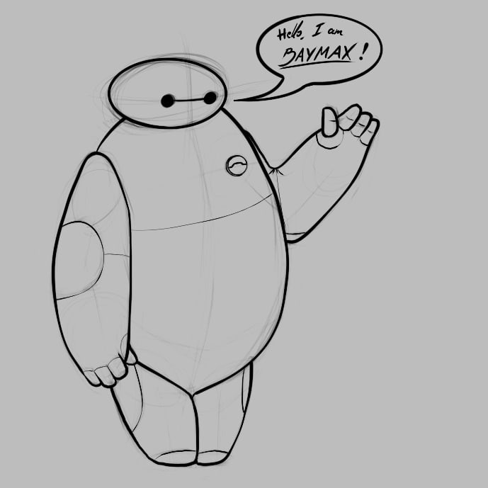 Baymax Drawing Photos