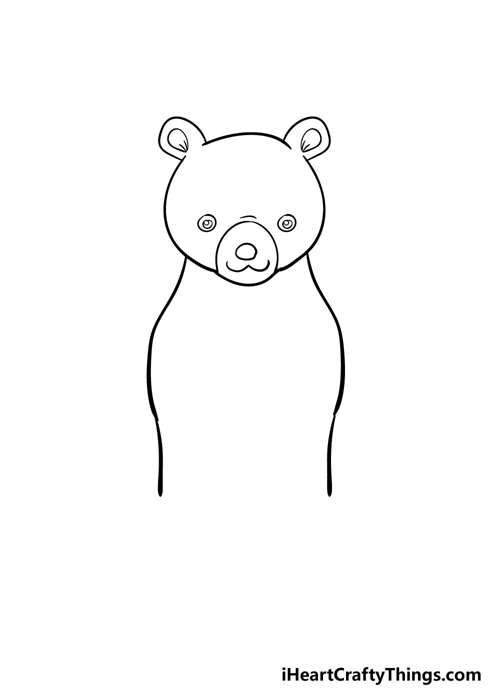 Bear Simple Drawing Photo