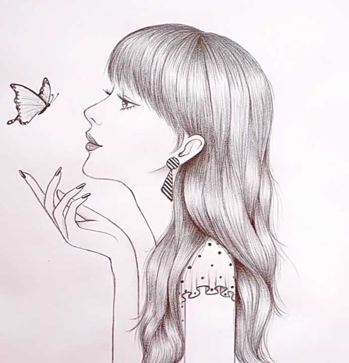 Beautiful girl Drawing by Hemant Verma - Pixels-saigonsouth.com.vn
