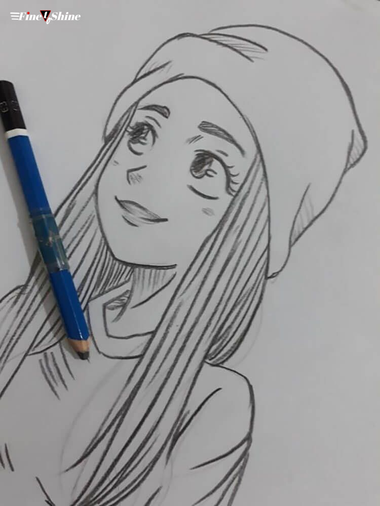 Beautiful Girl Drawing Beautiful Art