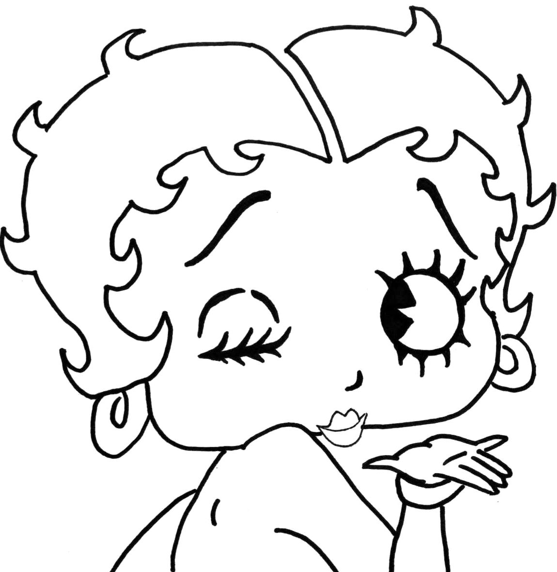 Betty Boop Drawing Pic
