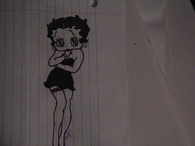 Betty Boop Drawing Sketch