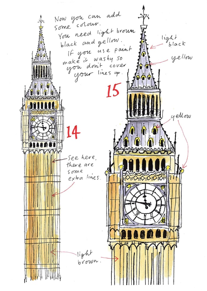 Big Ben Drawing Images