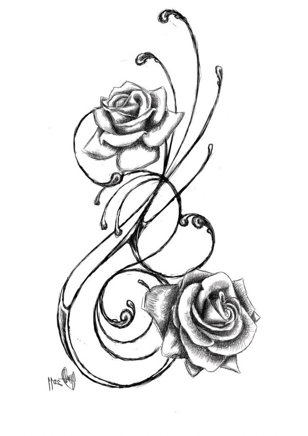 Black Roses Best Drawing