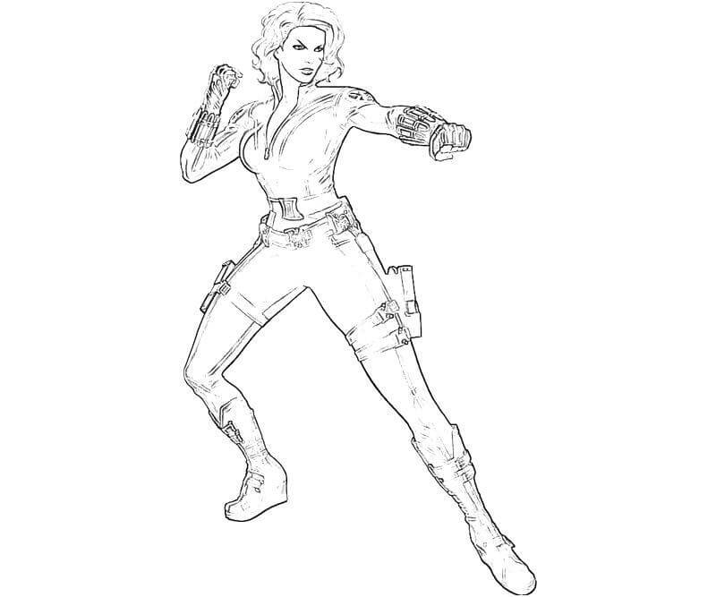 Black Widow Drawing Art