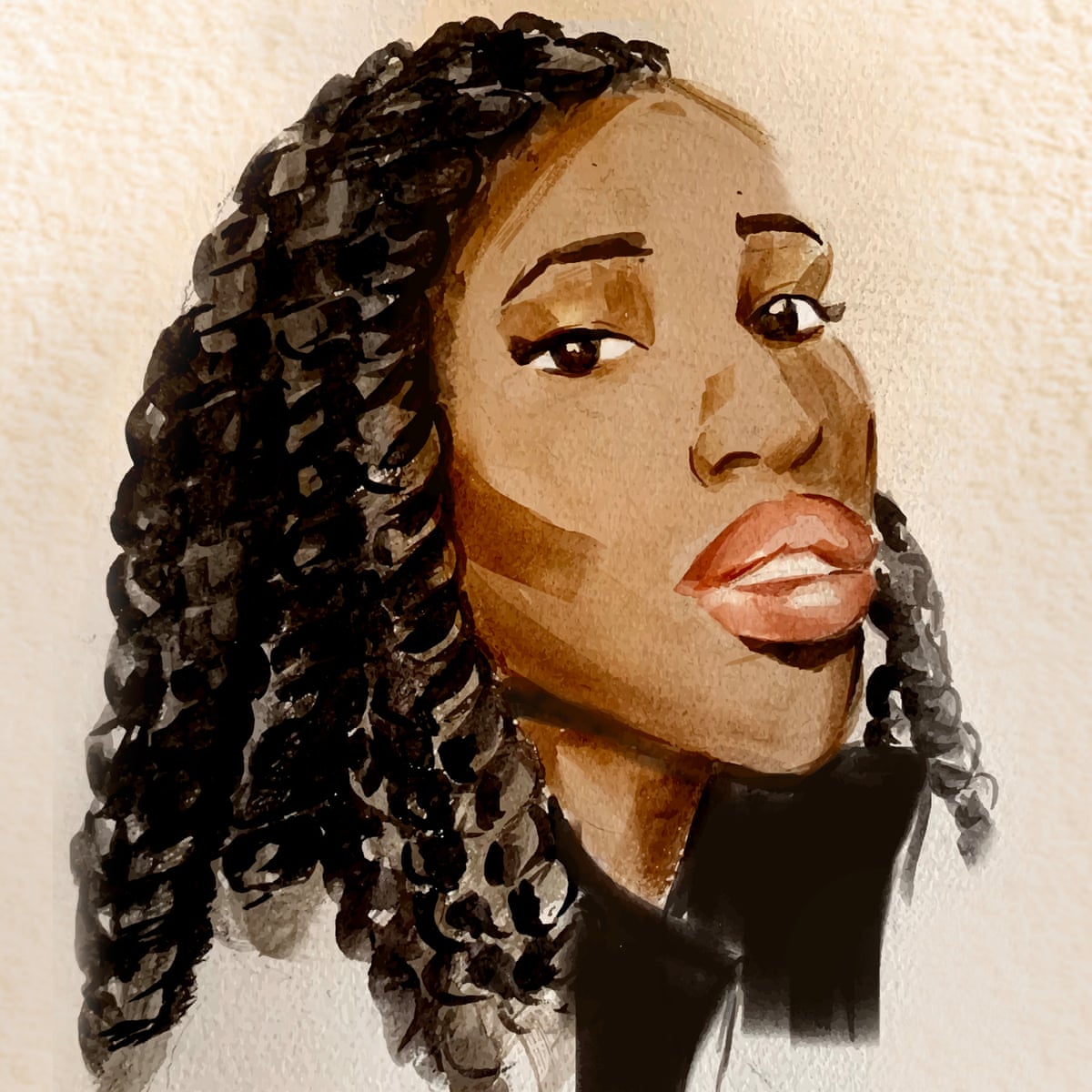 Black Woman Drawing Art