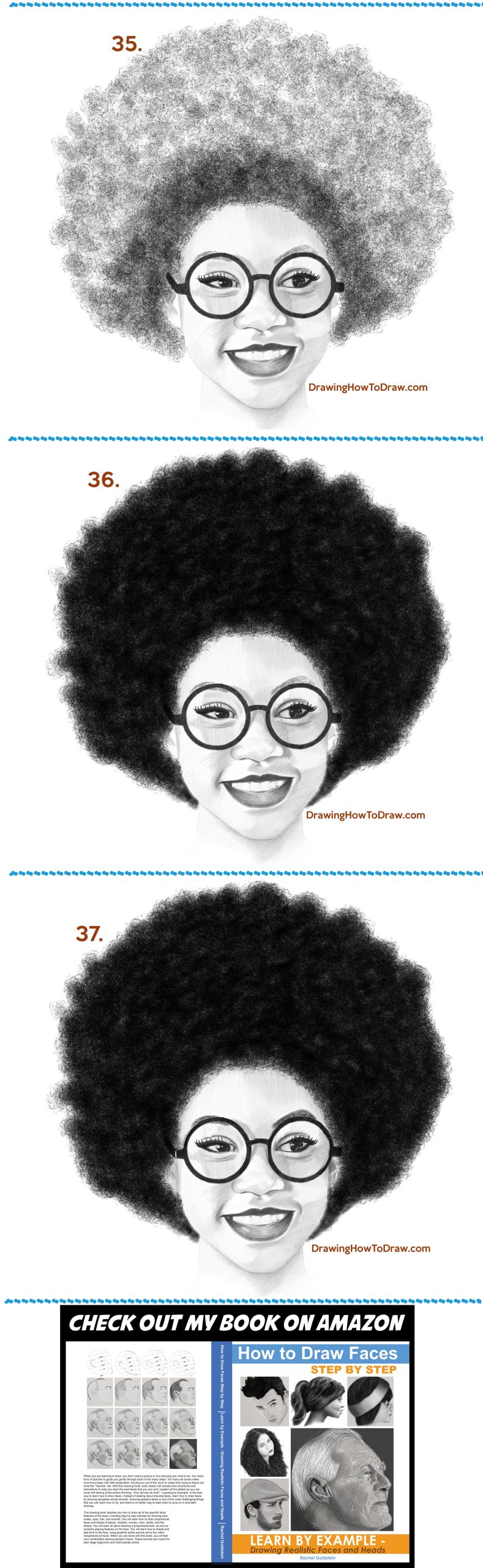 Black Woman Drawing Creative Art