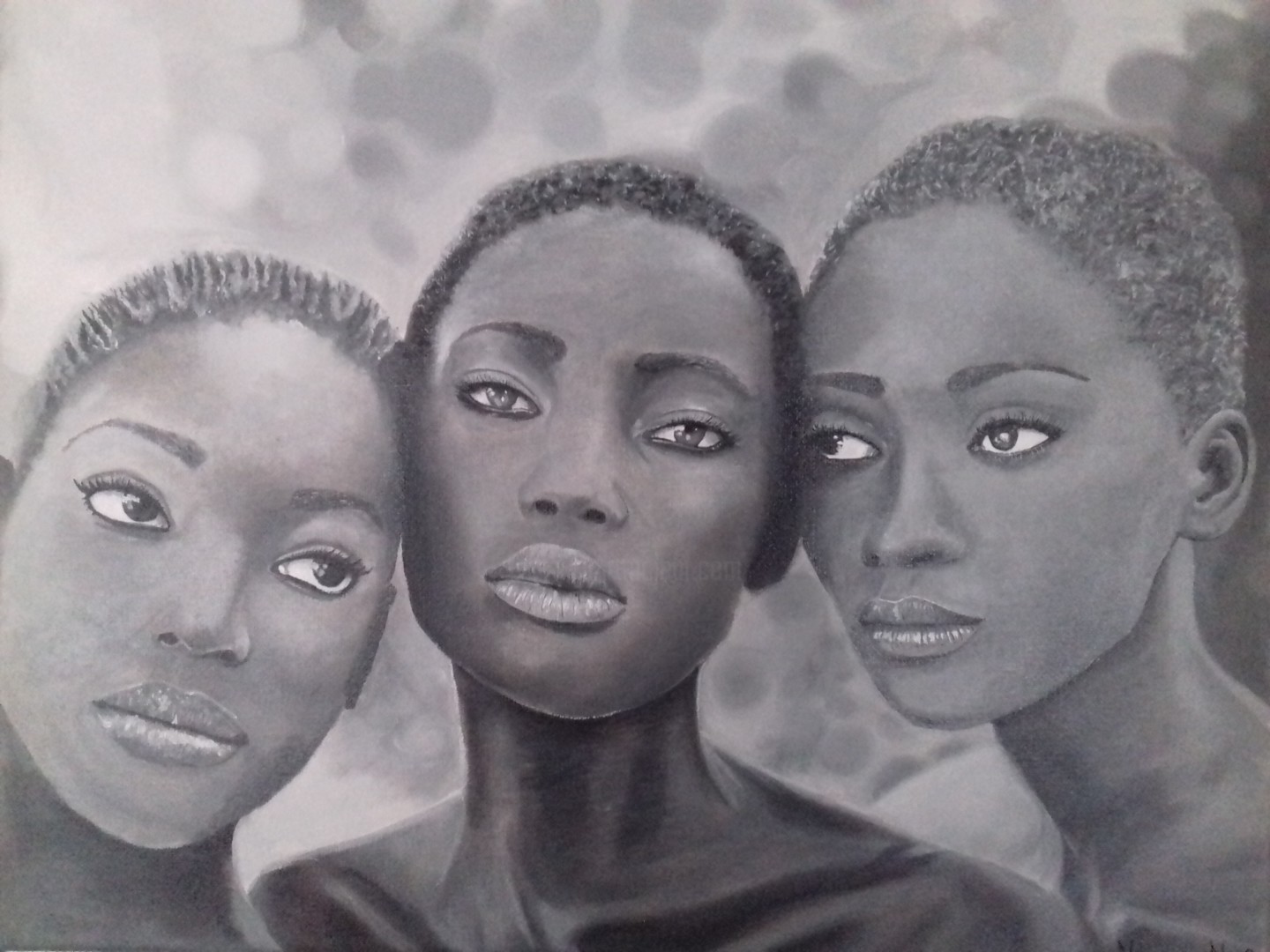 Black Woman Drawing Picture