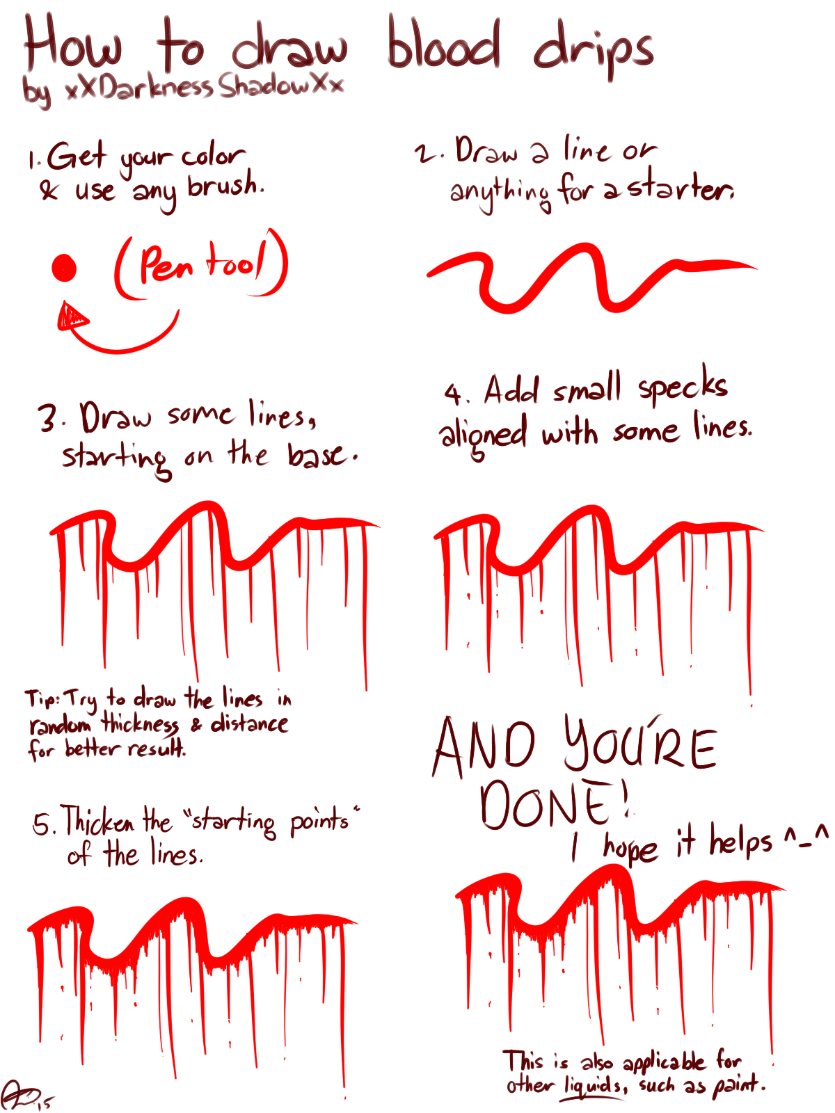 Blood Dripping Drawing Drawing Skill Blood Dripping Drawing Drawing Skill