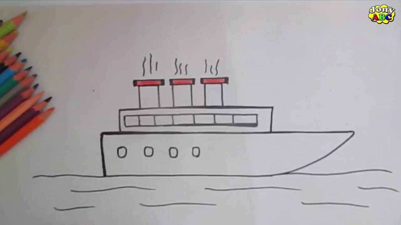 Boat Simple Drawing Art