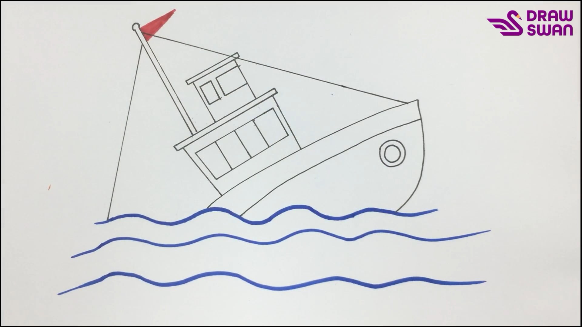 Boat Simple Drawing Picture