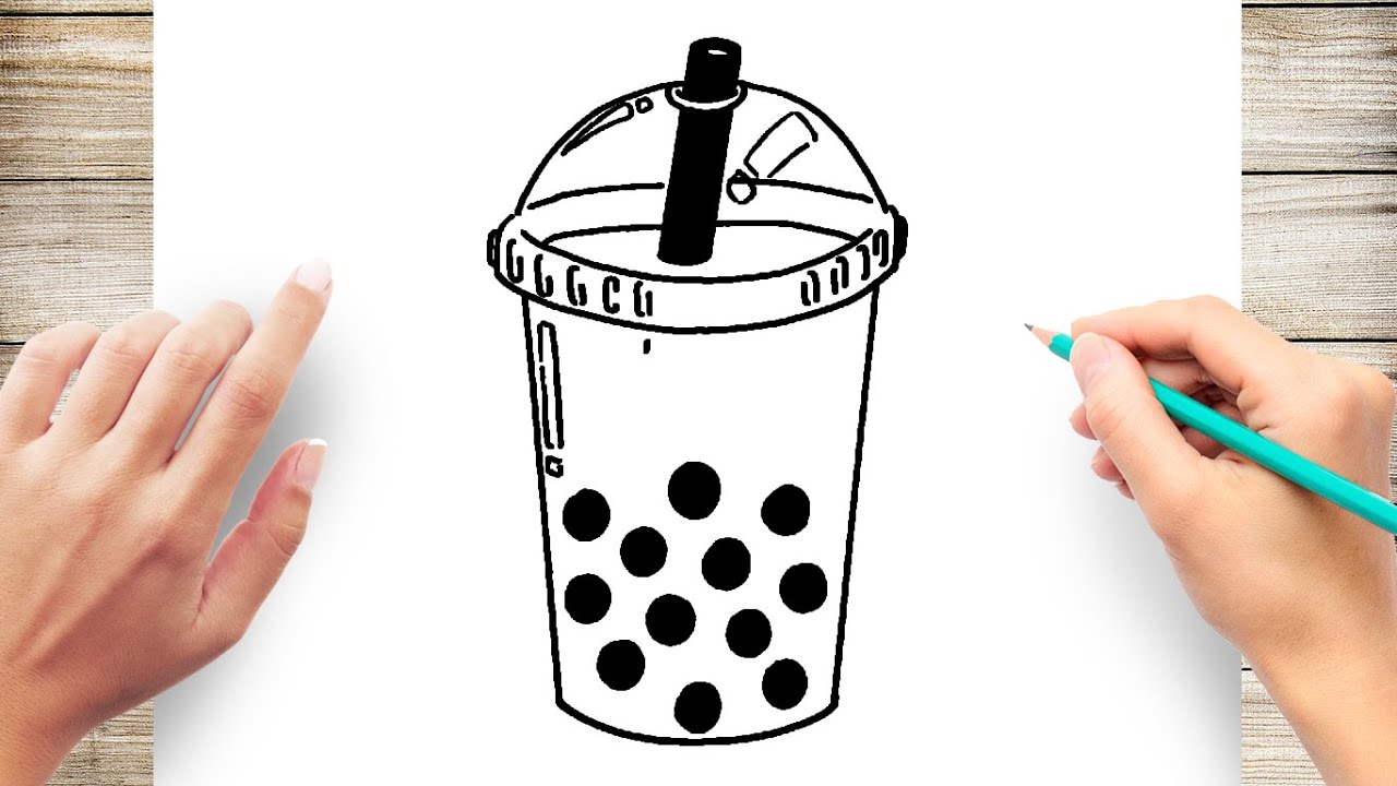 Boba Tea Drawing Picture