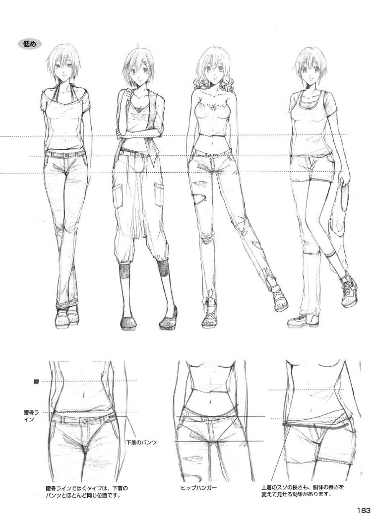 Learn How to Draw Anime Body  Female Body Step by Step  Drawing  Tutorials