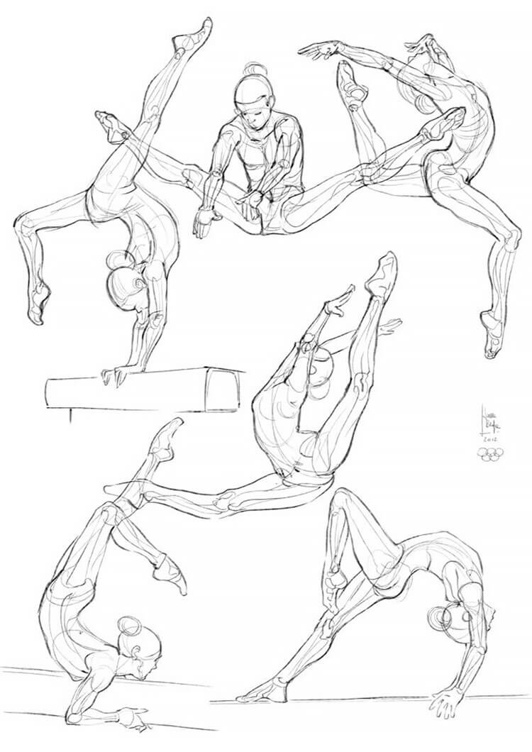 Body Pose Drawing High-Quality