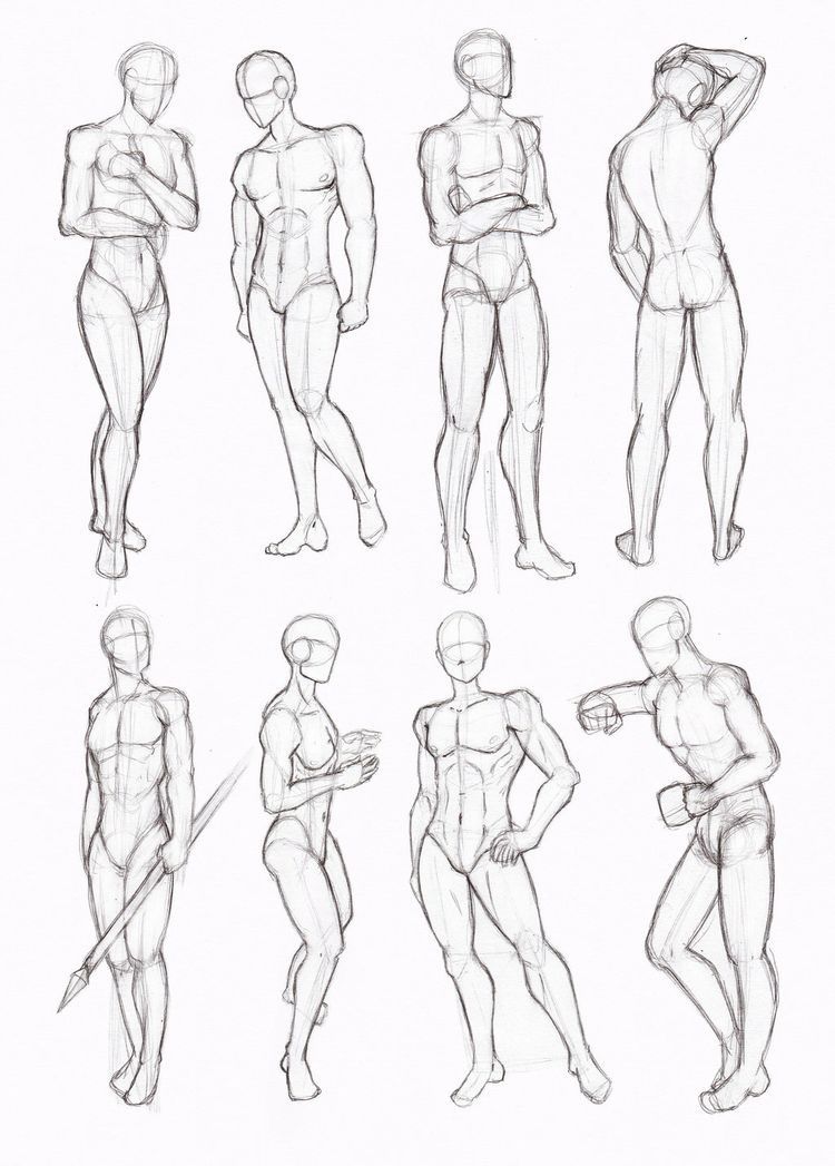 Body Posture Art Drawing