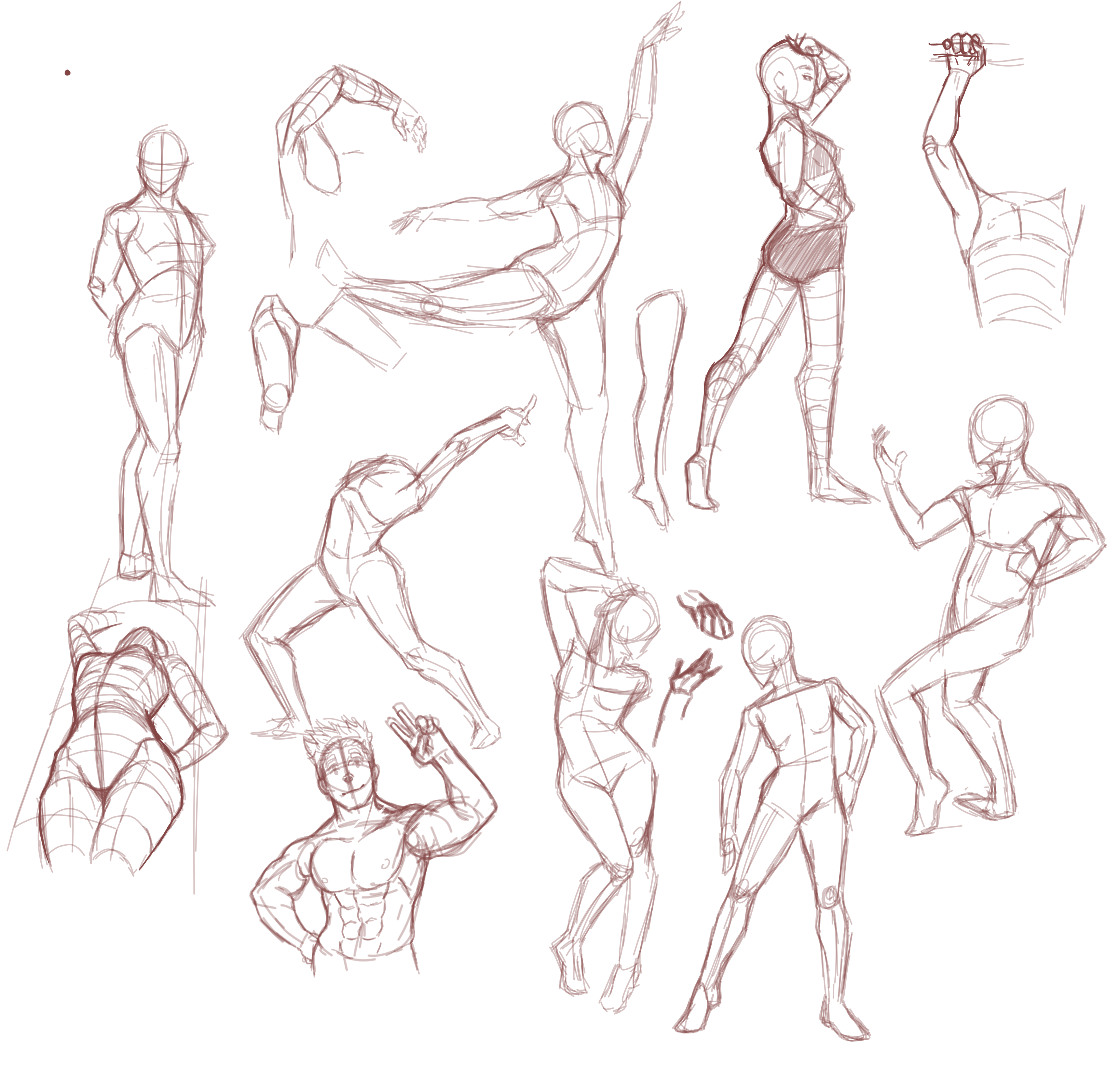 How to Draw Dynamic Poses Different Action Poses Step by Step