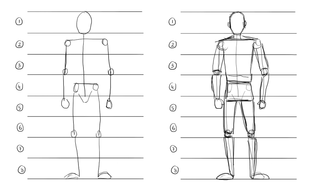 Body Shapes Drawing High-Quality