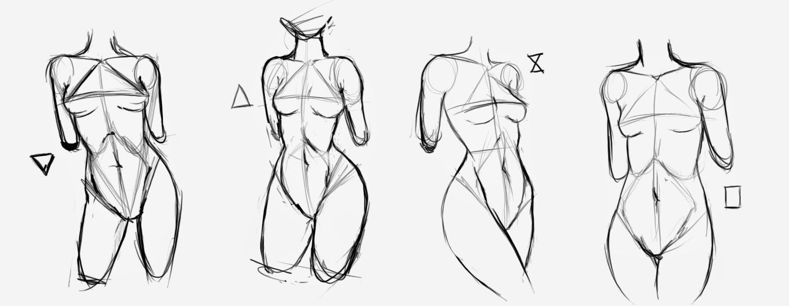 Body Shapes Drawing Pic