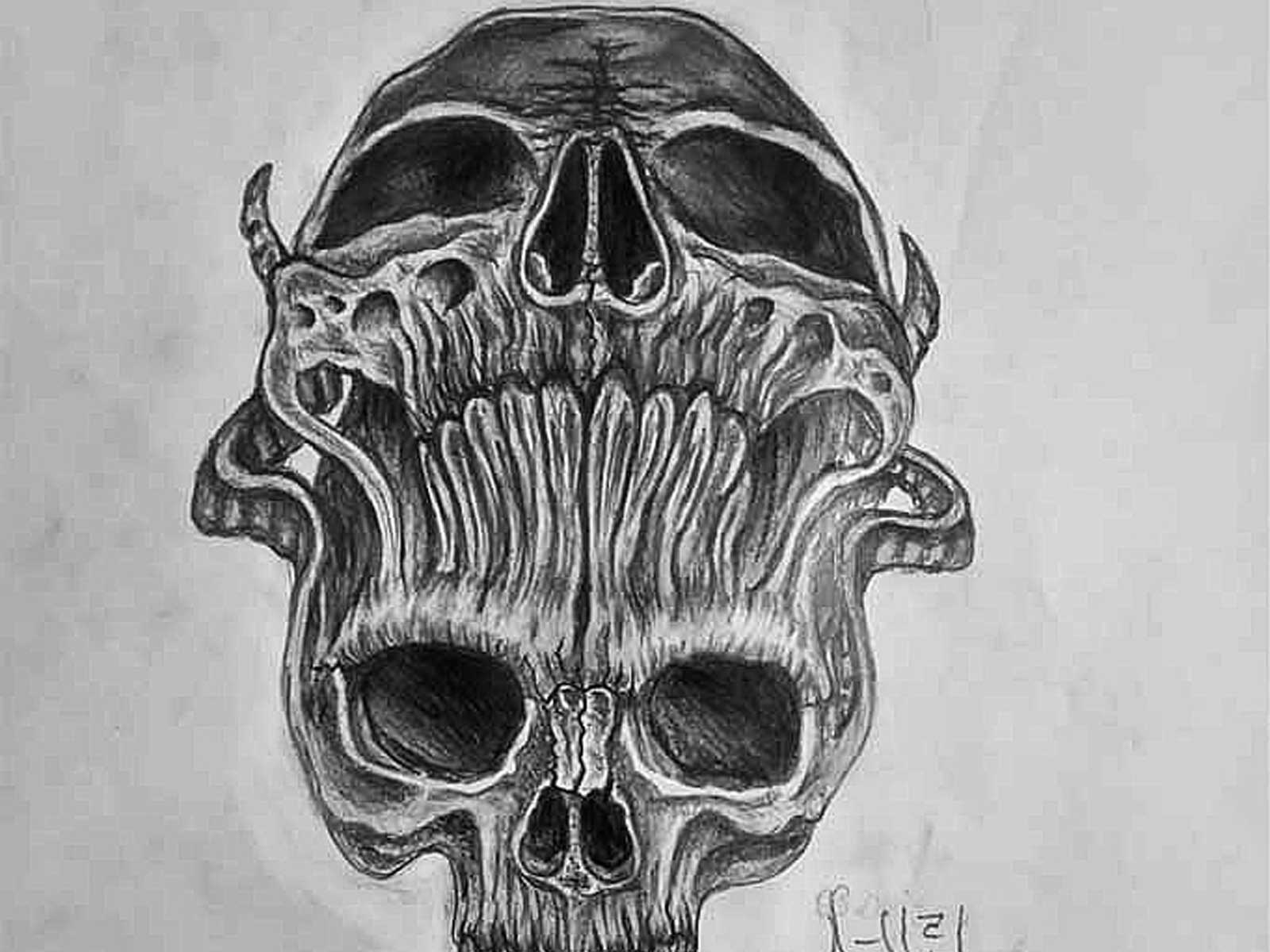 Bone Drawing Creative Art